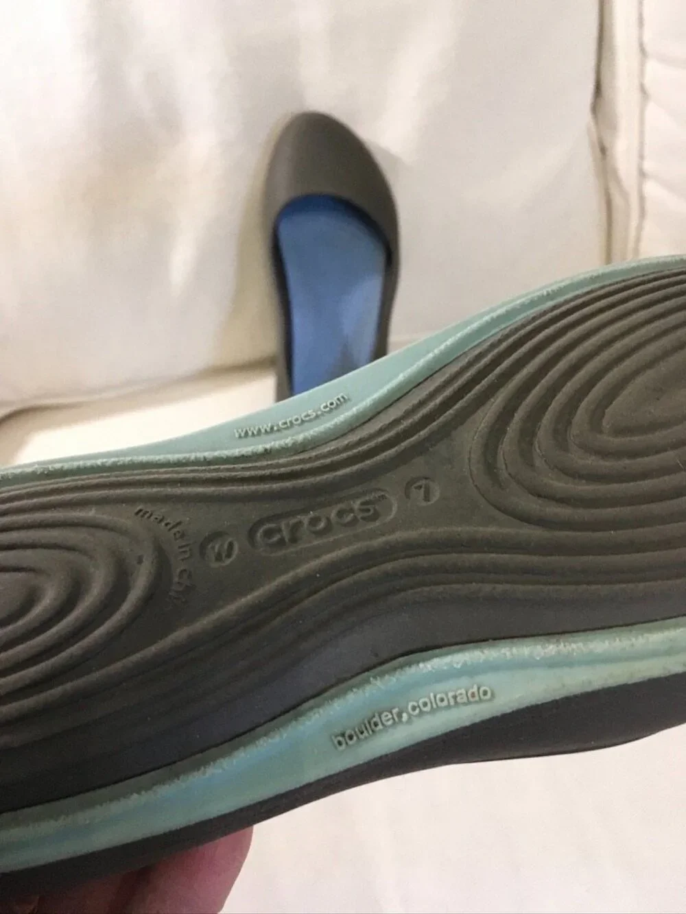 Crocs Tone Julia Flat Shoes Sz 7